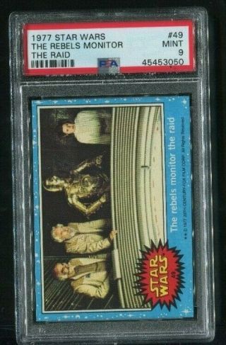 1977 Topps Star Wars 49 The Rebels Monitor The Raud Psa 9
