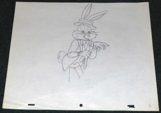 Warner Bros Looney Tunes The Bugs Bunny Show 1961 Production Drawing