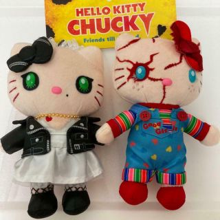Hello Kitty Chucky Tiffany Usj Limited 2018 Plush Doll Horror Night Japan