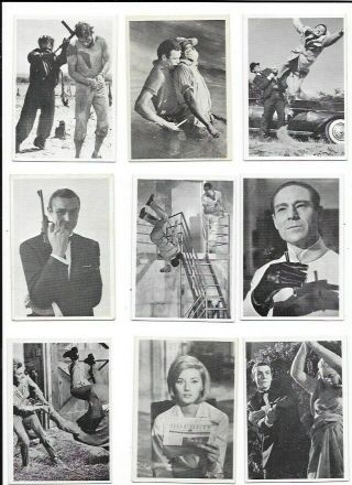 31 James Bond Secret Agent 007 Cards 1966 Glidrose No Doubles