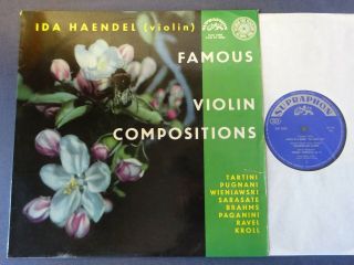 Famous Violin Compositions (ravel,  Paganini) Lp,  Ida Haendel Supraphon Sua 10465
