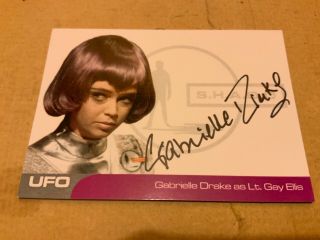 Gerry Anderson Ufo Series 2 Gabrielle Drake Gb2 Autograph Card Unstoppable