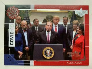 2020 Decision Preview Alex Azar Insert Card /10 Benchwarmer Wh Task Force