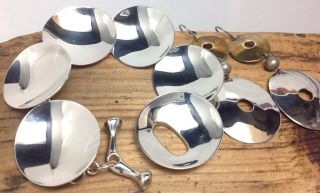Rlm Studio Robert Lee Morris Sterling Silver Modernist Bracelet & Earrings (e35)