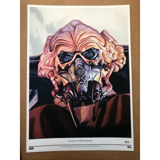 Plo Kloon Topps Star Wars Living Set 10x14” Fine Art Print 29 Only 77 Printed