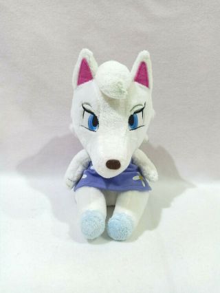 Animal Crossing Whitney White Wolf Plush Toy Doll Bandai 2006 Japan 9 "