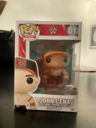 Funko Pop Wwe Wrestling - John Cena Orange/green 01 Rare Vaulted Grail
