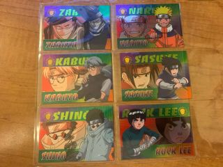 Naruto Way Of The Ninja Complete Base Set,  14 Chase Subset Cards Panini 2002