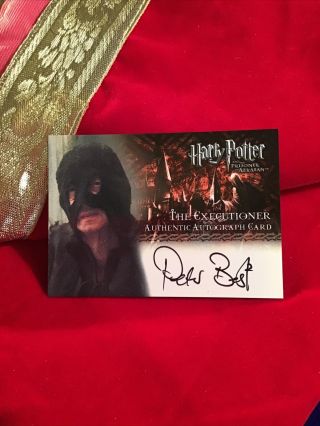 Harry Potter & The Prisoner Of Azkaban Autograph Card Signed By “the Executor”