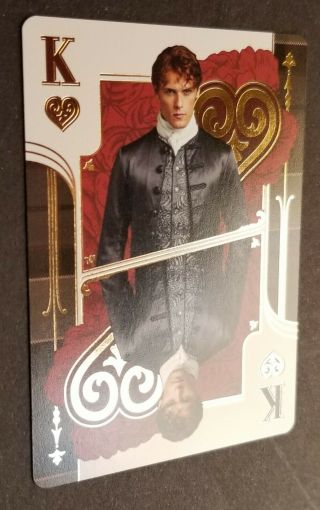Outlander Gold Foil Playing Card King Of Hearts Cryptozoic Sam Heughan Season 4