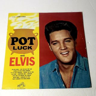 Elvis Presley ‎– Pot Luck: Rca Victor 1962 Vinyl Lp Album Stereo (rock / Blues)