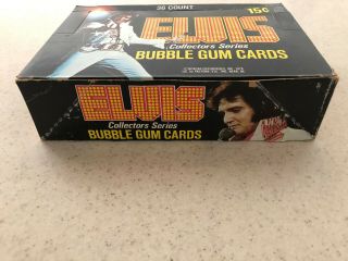 1978 BOXCAR DONRUSS ELVIS PRESLEY BUBBLE GUM CARDS BOX OF 36 WAX PACKS 2