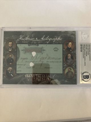 2019 Historic Autographs Civil War Divided General William Landram Autograph Cut