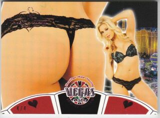 2020 Benchwarmer Vegas Baby Heather Rae Young Pink Foil Money Maker Butt Card /4