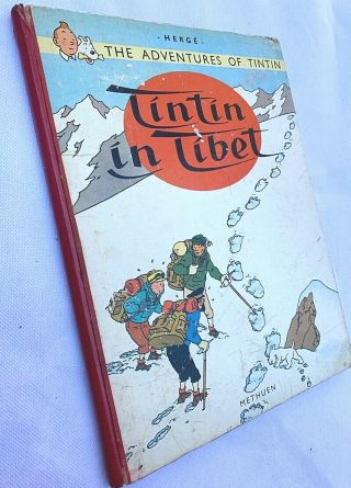 Tintin In Tibet Methuen 1960 1st Edition Hardback Rare Book Herge Eo