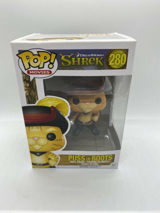 Funko Pop Movies Puss In Boots 280 Shrek Dreamworks Vaulted