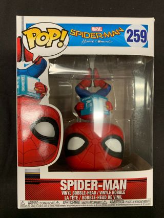 Funko Pop Marvel Spider - Man (upside Down) 259 2017 Homecoming