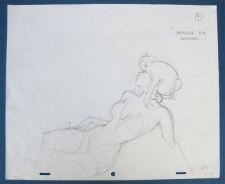 Cool World Holli Would Production Animation Cel Drawing Ralph Bakshi 1992 Sexy