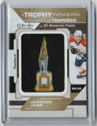 Jaromir Jagr O - Pee - Chee 2020 - 21 Manufactured Patch Trophy Patches 1:937 No.  On Rc