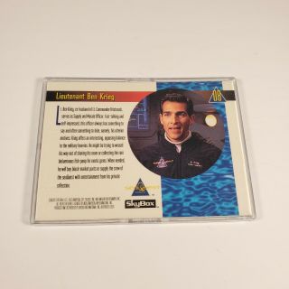 Lieutenant Benjamin Krieg John D ' Aquino Signed Card 1993 Skybox Sea Quest Card 2