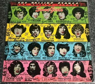 The Rolling Stones " Some Girls " Vinyl Lp Cun 39108 Uk 1978 Uncensored 1st G/ex