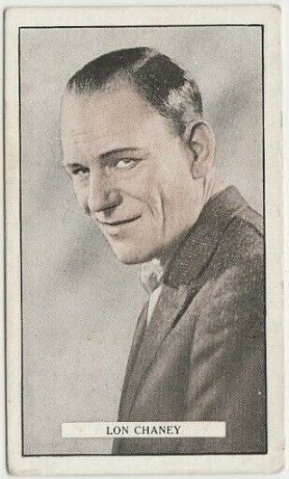 Lon Chaney 1926 Gallaher Cinema Stars Tobacco Card 100 Film Star
