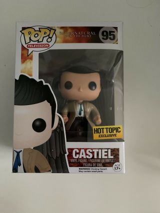Funko Pop Television 95 Supernatural Castiel With Wings Hot Topic Exclusive