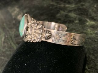 Vintage Bell Trading Post Sterling Silver & Turquoise Cuff Bracelet 3