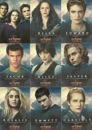 The Twilight Saga Eclipse Movie Series 2 2010 Neca Complete Base Card Set Of 80