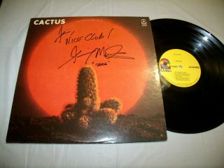 Cactus S/t Self Tited 1970 Atco Lp Signed By Guitarist Jim Mccarty Autograph