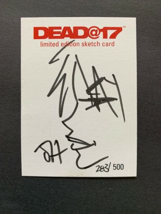 Not 5finity Dead@17 Sketch Card Josh Howard Rookie From Limited Edition Box Set
