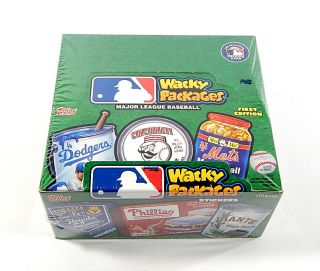 2016 Topps Wacky Packages First Edition Mlb Factory Hobby Box 24 Packs