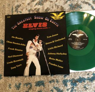 Elvis Presley Greatest Show On Earth Lp Eagle Records South Africa Green Vinyl