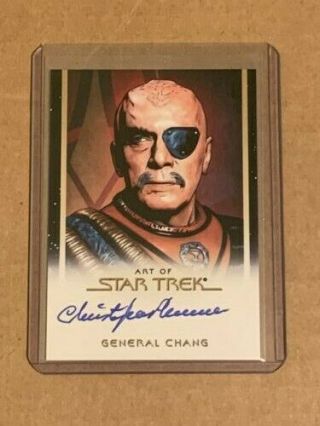 Star Trek Inflexions Autograph Card Christopher Plummer As General Chang