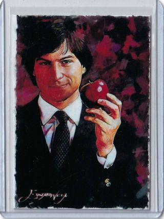 Sp19 Steve Jobs Apple 1 Art Sketch Card Hand Signed By Artist 50/50