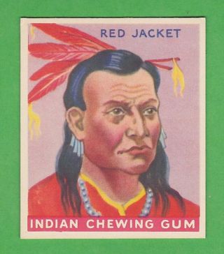 1933 Goudey Indian Chewing Gum 26 Red Jacket