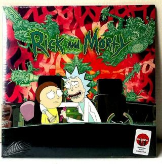 Rick And Morty Soundtrack Target Exclusive Pink Green Vinyl 2 Lp Die Cut Jacket