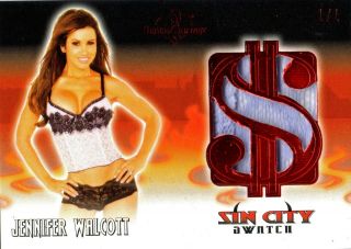 Benchwarmer - Vegas Baby 2020 - Sin City Swatch Card - Jennifer Walcott - 1/1
