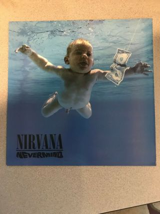 Nirvana Nevermind Lp Record Vinyl 1991 Subpop Geffen 424425 - 1 Foo Fighters White