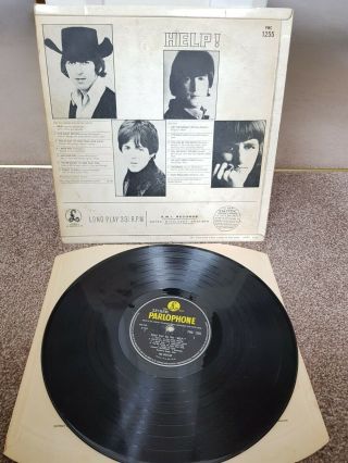 The Beatles Help mono 1965 LP Paul McCartney John Lennon George Harrison 2