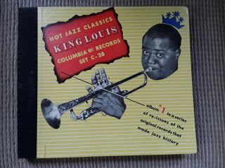 Louis Armstrong " Hot Jazz Classics " Columbia C - 28,  4 X 78 Rpm - Near