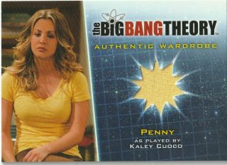 Cryptozoic The Big Bang Theory Season 5 Wardrobe Costume M39 Penny Yellow Shirt