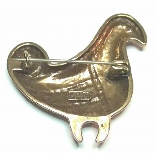 KALEVALA KORU KK Finland - Bronze Bird Brooch 