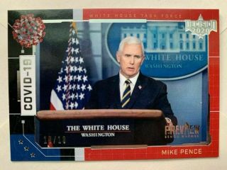 2020 Decision Preview Mike Pence Insert Card /10 Benchwarmer Wh Task Force