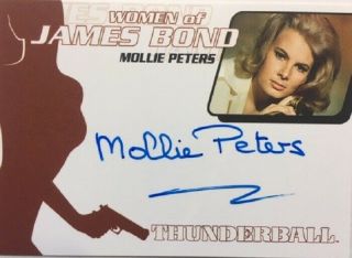 Mollie Peters Autograph Wa20,  Women Of James Bond,  The Quotable 007