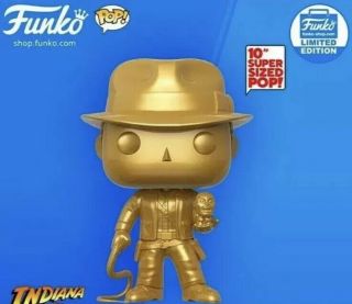 Funko Shop Item Pop Disney 10  Gold Indiana Jones Limited Edition Exclusive