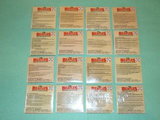 THE BEATLES - complete set of 16 Chu Bops mini LP albums - factory 2