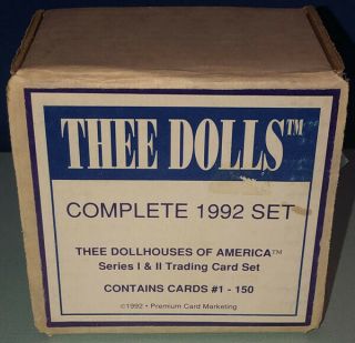 Thee Dolls Complete 1992 Set Series 1&2 150 - Cards Adult Dollhouses Of America