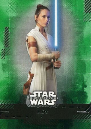 2019 Topps Star Wars Rise Of Skywalker Full 99 - Card Green Parallel Base Set