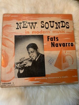 Fats Navarro - Sounds In Modern Music Savoy 10” Lp